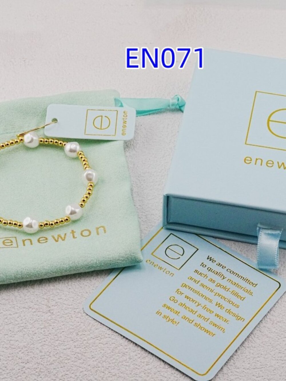 Enewton Gold Bead & Pearl Bracelet